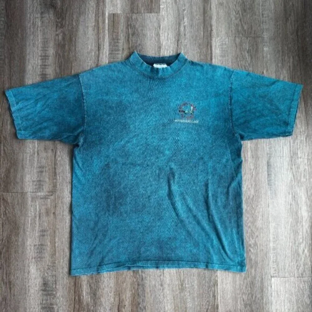 Vintage Maine Guide Fly Shop T Shirt Moosehead Lake XL - Picture 1 of 6